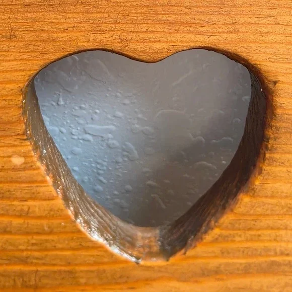 Vintage Rustic Pine Wood Wall Shelf with Heart Cutout and Single Peg Brown - Picture 7 of 11